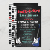 Invitation Baby shower Rock-A-Bye (Devant / Derrière)