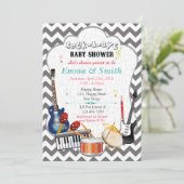 Invitation Baby shower Rock-A-Bye (Debout devant)