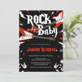 Invitation Baby shower Rock a Bye, Invitation de g (Debout devant)