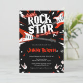 Invitation Baby shower Rock a Bye, Invitation de g (Debout devant)