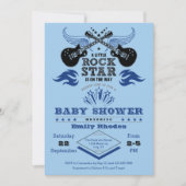 Invitation Baby shower Rock Star (Devant)