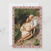 Invitation Baby shower rodéo de la petite fille rose de l'Oue (Dos)