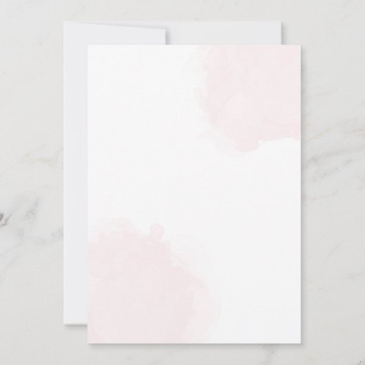 Invitation Baby shower rose (Dos)