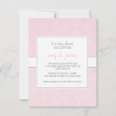 Invitation baby shower (rose) (Dos)
