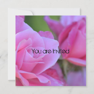 Invitation Baby shower rose