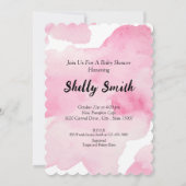Invitation Baby shower rose (Dos)
