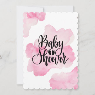 Invitation Baby shower rose