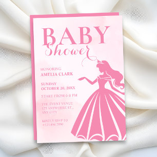 Invitation Baby shower rose