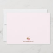 Invitation Baby shower rose (Dos)