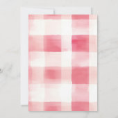 Invitation Baby shower rose Berry doux (Dos)