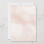 Invitation Baby shower rose Boho de ballon à air chaud (Dos)