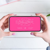 Invitation Baby shower rose chaud