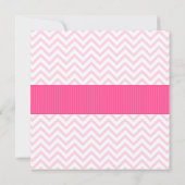 Invitation Baby shower rose Chevron (Dos)