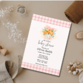 Invitation Baby shower rose citrouille
