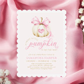 Invitation Baby shower rose Citrouille Coquette