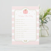 Invitation Baby shower rose Citrouille Wives for Baby (Debout devant)