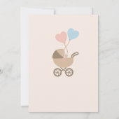 Invitation Baby shower rose | Cute et élégant (Dos)