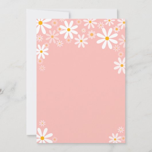 Invitation Baby shower Rose Daisy (Dos)