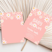 Invitation Baby shower Rose Daisy