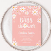 Invitation Baby shower Rose Daisy