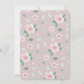 Invitation Baby shower Rose de Cute Koala (Dos)