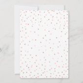 Invitation Baby shower Rose des filles de Peony rose Gold (Dos)