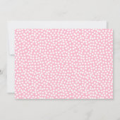 Invitation Baby shower rose du pays des merveilles avec le (Dos)