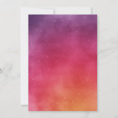 Invitation Baby shower rose et or des nuits arabes (Dos)