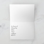 Invitation Baby shower rose, fille (Intérieur)