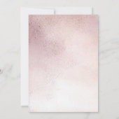 Invitation Baby Shower Rose Gold Afro-Américain  (Dos)