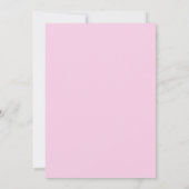 Invitation Baby Shower Rose Gold Blanc Points & Cœurs (Dos)