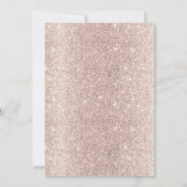 Invitation Baby shower Rose Gold Pieds bébé Floral moderne (Dos)