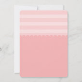 Invitation Baby shower rose jouant (Dos)