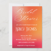 Invitation Baby Shower Rose Mariage (Devant)