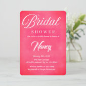 Invitation Baby Shower Rose Mariage (Debout devant)