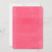Invitation Baby Shower Rose Mariage (Dos)