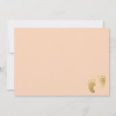 Invitation baby shower rose/or (Dos)