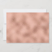 Invitation baby shower rose or verdure fille moderne  (Dos)