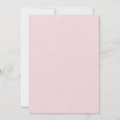 Invitation Baby Shower Rose Pâle Hydrangea Moderne (Dos)