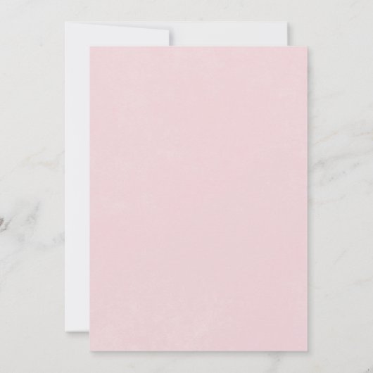 Invitation Baby Shower Rose Pâle Hydrangea Moderne (Dos)