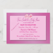 INVITATION baby shower - ROSE/PARASOL/ROSE (Dos)