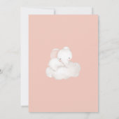 Invitation Baby shower rose pastel (Dos)