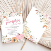 Invitation Baby shower rose petit Citrouille