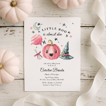 Baby shower rose petit Citrouille d'Halloween