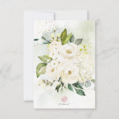 Invitation Baby shower Rose PixDezines Watercolor Alabaster (Dos)