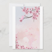 Invitation Baby shower rose pour les filles - mign (Dos)