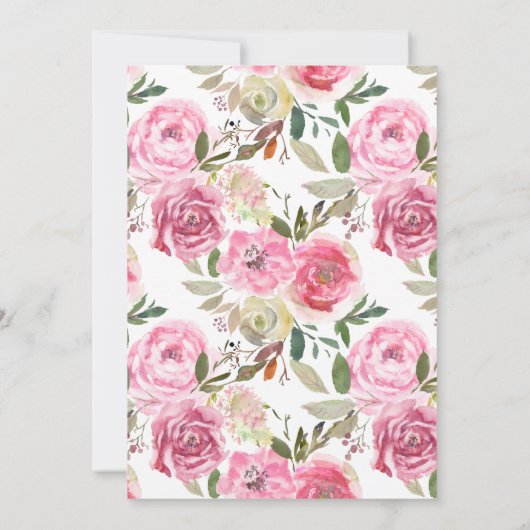 Invitation Baby shower Rose Rose (Dos)