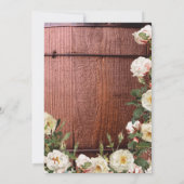 Invitation Baby shower Rose Rustic Country Wood Scotch (Dos)