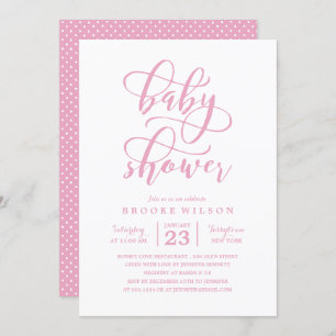 Invitation Baby shower rose simple