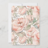 Invitation Baby shower rose sucré Ballerina (Dos)